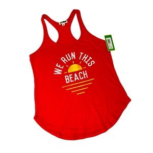 We Run This Beach Oversized Tank Top NWT